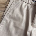 ZARA Beige leather pants Photo 2