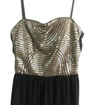 Slny  Black and Gold Sequin Formal Dress Size 4 Photo 8