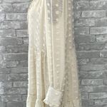 Listicle  Cream Swiss Dot Dress Photo 3