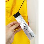 Mac Duggal  55286 Lemon Yellow One Shoulder Ruffle Mini Dress Size 4 Photo 3