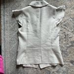 White House | Black Market Ruffle Cap Sleeve Double Breasted Waist Coat Vest 0 Photo 9