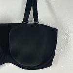 Cacique Strapless Bra Full Coverage Underwire Convertible Black 40F Photo 4