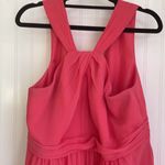 David's Bridal DAVID’S BRIDAL short crinkle chiffon bridesmaid dress style F15600 coral size 16 Photo 2