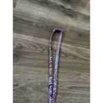Vera Bradley Purple Patterned Lanyard With Key Ring And Clip Photo 2