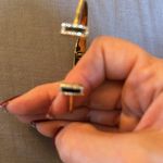 Kate Spade  nwt bracelet gold tone hinged black
“raising the bar” $78 Photo 5