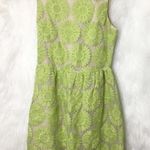 ELLISON Green Floral Daisy Embroidered Sleeveless‎ Dress Green Size undefined Photo 0