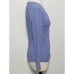 Old Navy  Women's Pinstripe V Neck Long Sleeve Pullover Top Blue‎ Size Small Photo 2