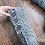 UGG  • Cardy II Boot grey ribbed knit sweater triple button fold over slouch Photo 3