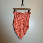 Free People Citrine Carson One-Piece Swimsuit in Mandarin Stamps Photo 4