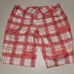 Adidas  Womens Climalite Red White Golf Shorts‎ 8 Photo 1