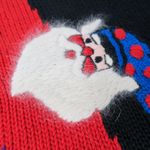 Vintage 90s, Lisa Nichols Christmas Santa Sweater Black Size M Photo 10
