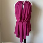 Krisa  Magenta Halter Mini Dress NWT Photo 4