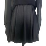 Lulus LULU’S “Good Deeds Black Lace-Up Dress” lightweight Georgette fabric. Small. EUC Photo 10