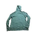 American Giant Hoodie Womens Large Green Cotton Fleece Lined Pockets USA Made Photo 4