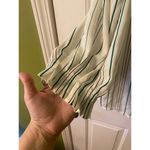 Worthington Womens 3/4 Sleeve Textured striped Pleat VNeck Top PL Photo 4