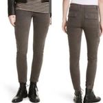 Vince Corduroy Gray Green Cargo Military Ankle Crop Pants Size 6 Small Travel Photo 1