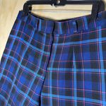 Nasty Gal Collection Blue Plaid Tapered Pants Women’s Size US 12/ 16 UK / 44 EU Photo 2