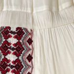 Alya Embroidered Long white and Red Dress M Photo 4