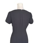 Liz Claiborne Little Black Dress Office Wear Vintage Short Sleeve Square Neck Photo 3