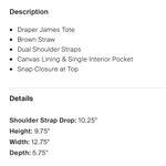 Draper James NWT  Everyday floral scarf straw tote bag Photo 10