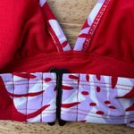 Kona Sol  Women's Red Layered Bikini Top - Size Large - NWT Photo 6