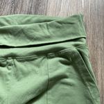 Aerie  Matcha‎ Green Flare Leg Cotton Low Rise Y2K Retro Yoga Pilates Pants Large Photo 3