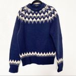 Club Monaco  Navy Blue Rag Wool Blend Sweater Size Medium Photo 0