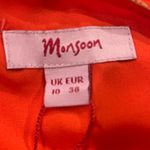 Monsoon 🌺NWT  ORANGE PRINTED MIDI DRESS WITH BEADING SIZE 6🌺 Photo 7
