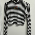 Disney x forever 21 Mickey Mouse Black and White Turtleneck Crop Top Photo 0