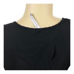 Paper Crane Women’s Black Open-Back Sleeveless Tank with Scalloped Edges by . 👀 Photo 4
