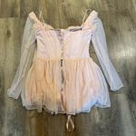 House Of CB NWOT VIVI Soft Peach Corset Mini Dress Photo 4