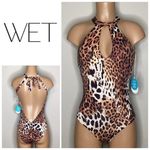 Anthropologie New. WET from L.A. leopard swimsuit. Medium . Retails $148 Photo 1