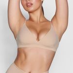 SKIMS Fits Everybody Crossover Bralette 2X Tan Nude Wireless EUC Photo 0
