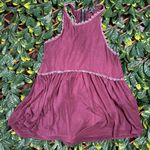 POL  Purple Lace Trim Boho Sleevless Tank Size Small Photo 2