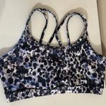 Gaiam  SPORTS BRA Black Blue Purple Cheetah Print Photo 1