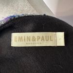 Emin & Paul Anthropologie Plaid Blue Purple Tweed Pullover Sweater Small Photo 4