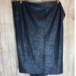 Torrid  Skirt Womens 3 Black Midi Full Zip Asymmetrical Nylon Stretch EUC Photo 5