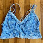 Aerie  Sunkissed Lace Plunge Bralette Blue size XL Photo 1