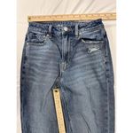 American Eagle Mom Jeans Womens 0 Blue Comfort Stretch Waistband Ripped Denim Photo 4