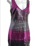 Vintage Y2K Jeweled Tone Sequin Color Block Mini Slip Dress Medium Gold Photo 1