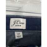 J. Crew Women's 27 Vintage Dark Wash Straight Leg Jean Velvet Stripe Y2K Blue Photo 5