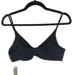 J.Crew Lana Bikini Top Classic Sculpt Removable Pads Adjustable Straps Black L Photo 2