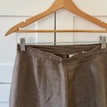 Vintage Robyn Meredith Taupe Tan Rustic Butchers Linen Knit Flutter Skirt, sz. M Brown Size M Photo 14