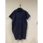 Metamorphoza Dress Womens Medium US6 Dark Indigo Denim Cocoon Short Sleeve Blue Photo 3