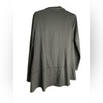 LOGO By Lori Goldstein  Charcoal Open Front Blazer Photo 2