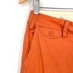 Anthropologie ‎ Paperboy Orange Straight Leg Stretch Casual Chino Capri Pants 6 Photo 9