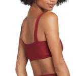 l*space L  Pointelle Rib Lee Lee Bikini Top Tobacco Size Extra Large NWT Photo 5