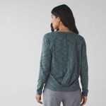 Lululemon &go City Pullover Heathered Dark Fuel Green Size 10 Rulu Yoga Gym EUC Photo 1