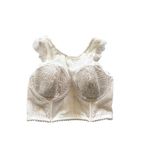Victoria's Secret Victoria’s Secret Cropped Lace Bustier Cream Size 32DD Coquette Romantic Neutral Photo 1