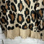 Hayden Los Angeles Distressed Leopard Print Crewneck Sweater Size Small Photo 5